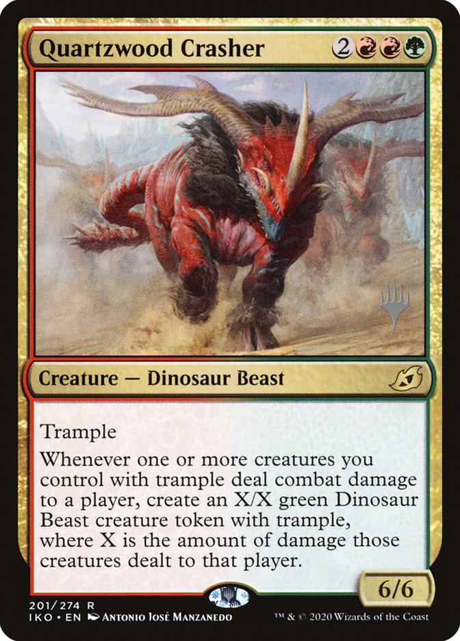 Quartzwood Crasher (Promo Pack) [Ikoria: Lair of Behemoths Promos] | Odin's Place