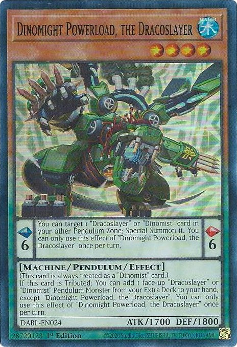 Dinomight Powerload, the Dracoslayer [DABL-EN024] Super Rare | Odin's Place
