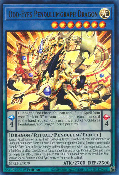 Odd-Eyes Pendulumgraph Dragon [MP23-EN079] Ultra Rare | Odin's Place