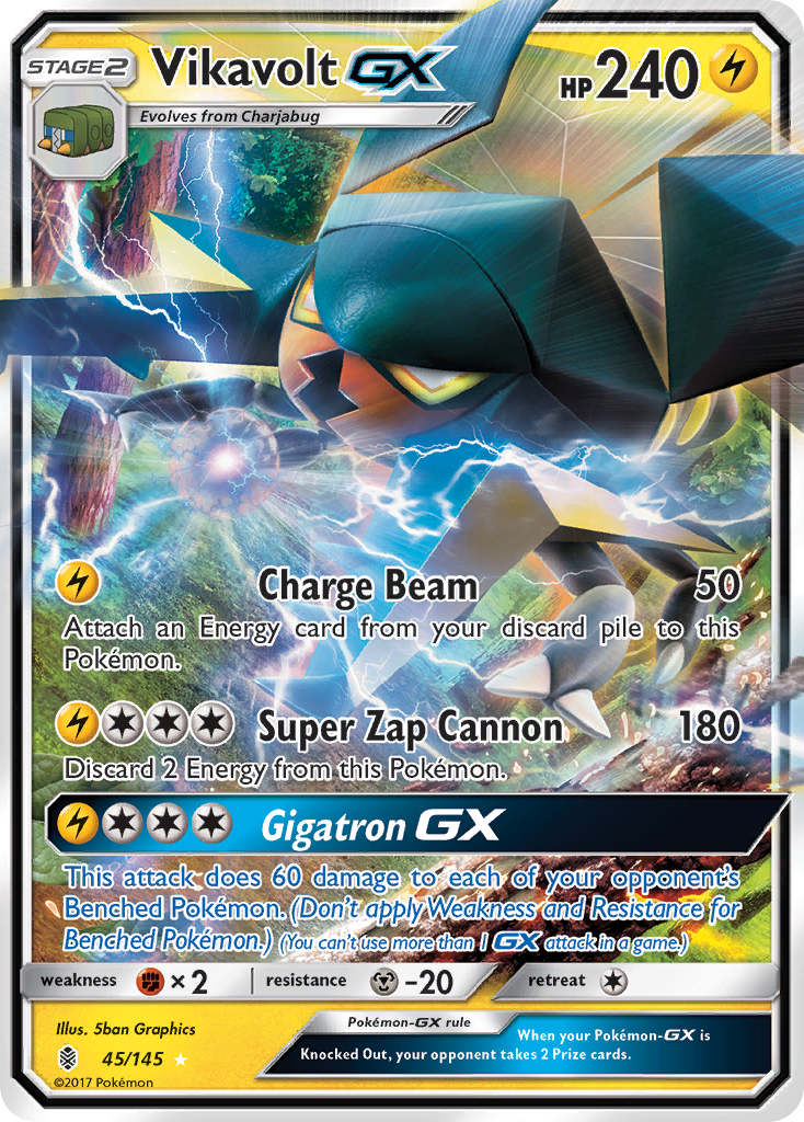 Vikavolt GX (45/145) [Sun & Moon: Guardians Rising] | Odin's Place