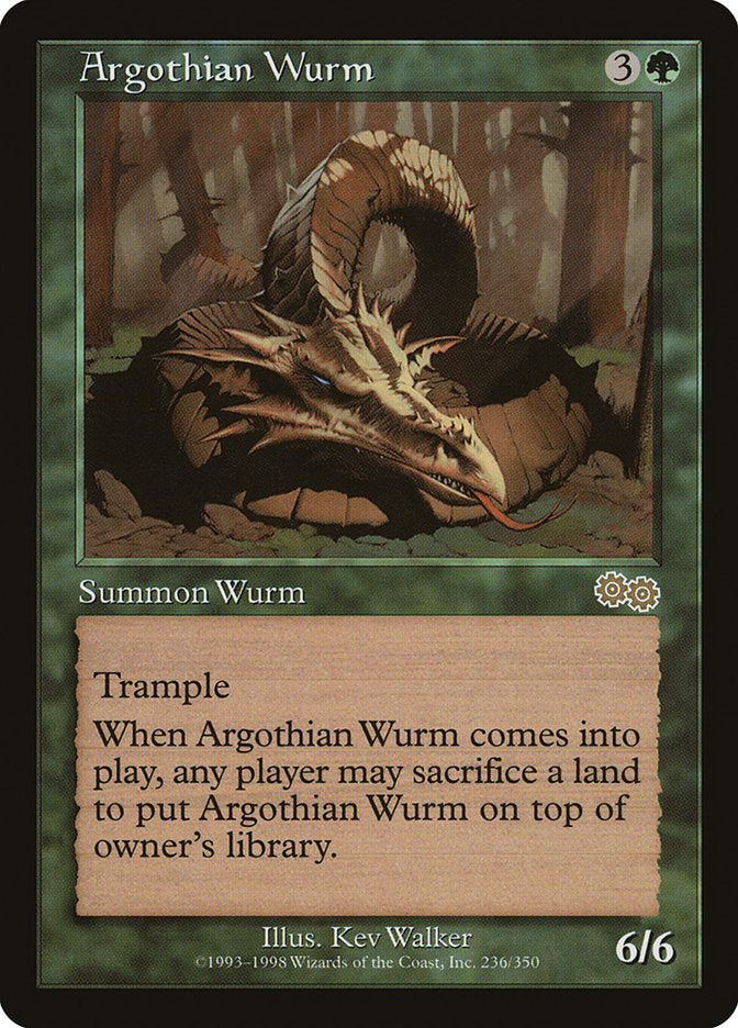 Argothian Wurm (236) [Urza's Saga] | Odin's Place