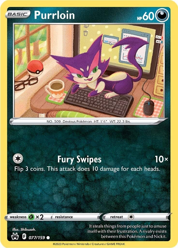 Purrloin (077/159) [Sword & Shield: Crown Zenith] | Odin's Place