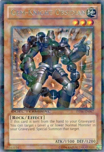 Gem-Knight Obsidian [DT06-EN067] Rare | Odin's Place