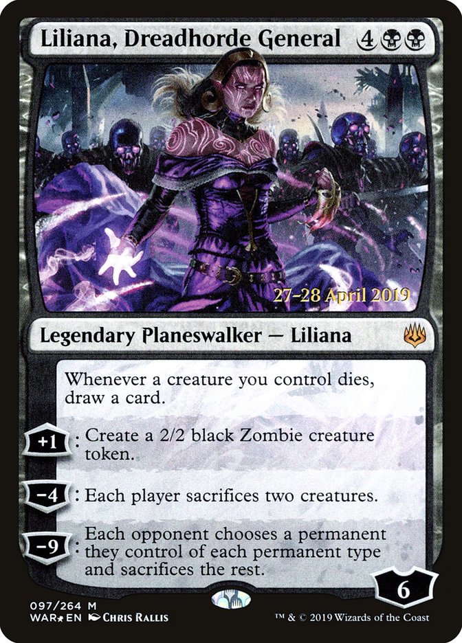 Liliana, Dreadhorde General (97) [War of the Spark Prerelease Promos] | Odin's Place