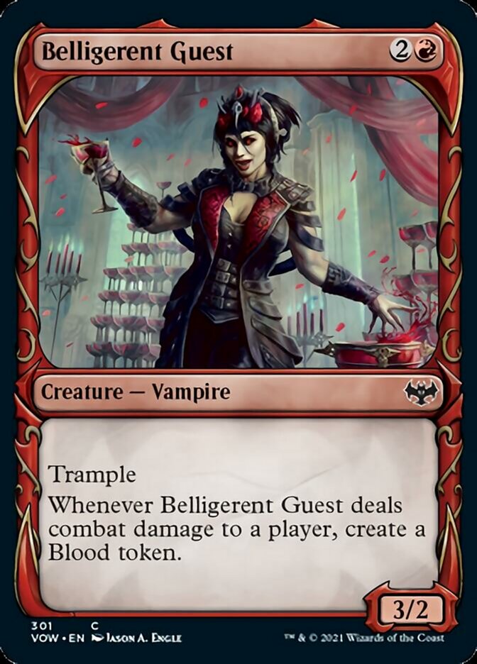 Belligerent Guest (Showcase Fang Frame) [Innistrad: Crimson Vow] | Odin's Place
