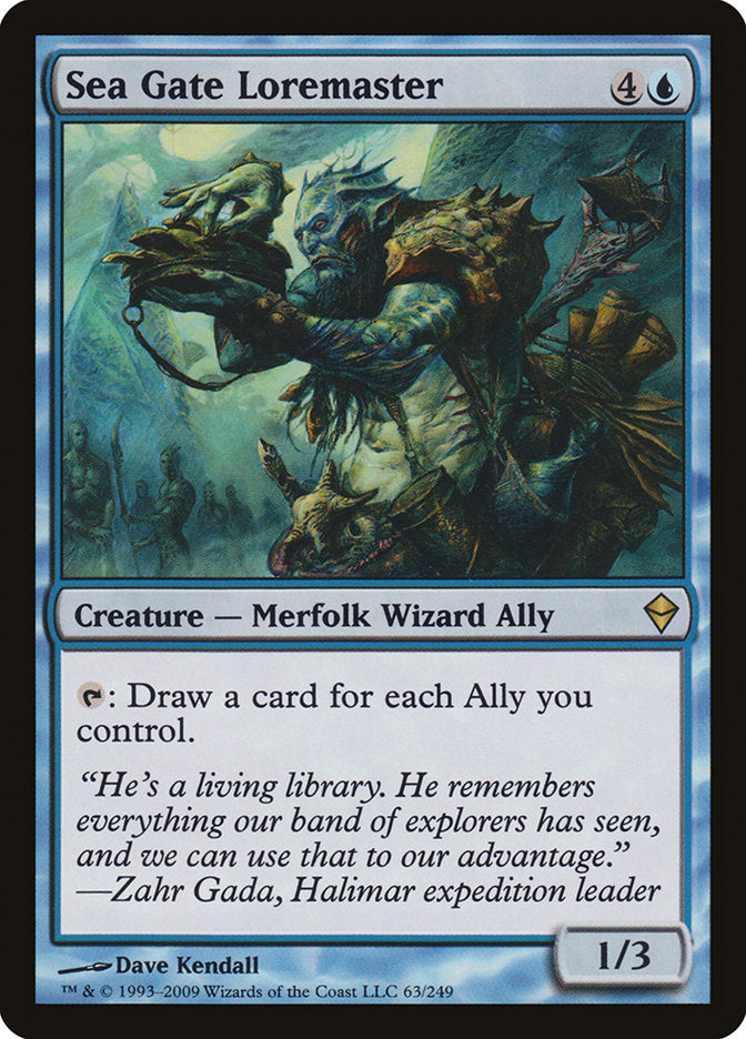 Sea Gate Loremaster (63) [Zendikar] | Odin's Place