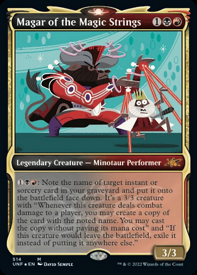 Magar of the Magic Strings (Showcase) (Galaxy Foil) [Unfinity] | Odin's Place