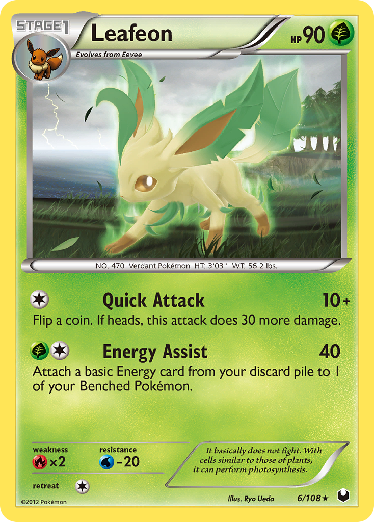 Leafeon (6/108) [Black & White: Dark Explorers] | Odin's Place