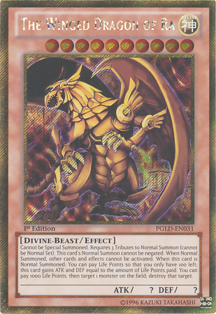 The Winged Dragon of Ra [PGLD-EN031] Gold Secret Rare | Odin's Place
