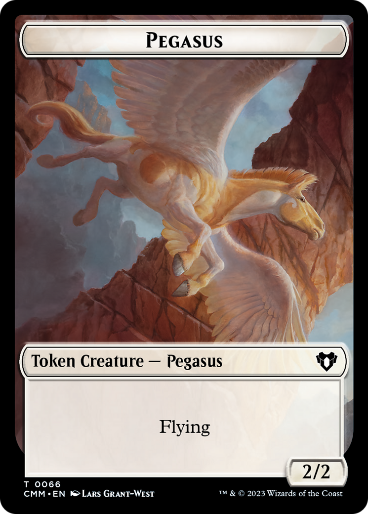 Copy (54) // Pegasus Double-Sided Token [Commander Masters Tokens] | Odin's Place