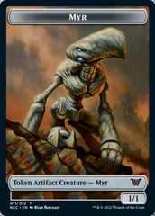 Myr // Pilot Double-Sided Token [Kamigawa: Neon Dynasty Commander Tokens] | Odin's Place
