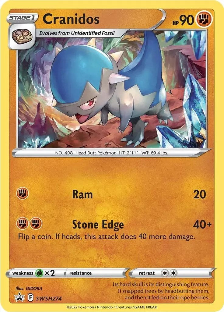 Cranidos (SWSH274) [Sword & Shield: Black Star Promos] | Odin's Place