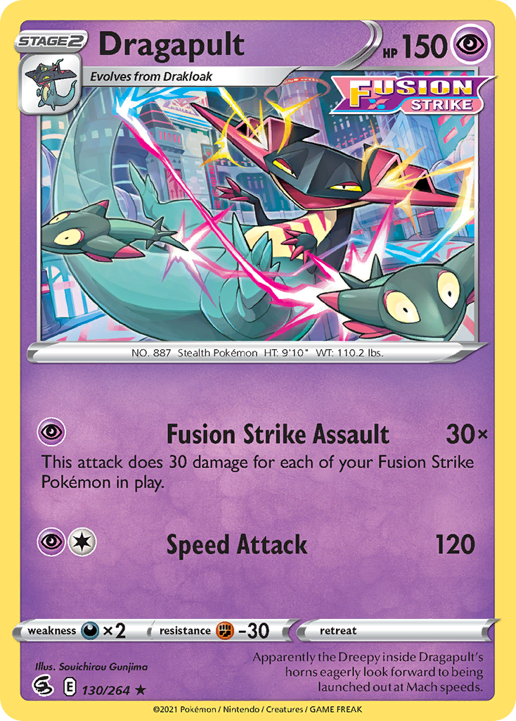 Dragapult (130/264) (Theme Deck Exclusive) [Sword & Shield: Fusion Strike] | Odin's Place