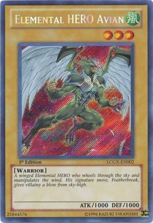Elemental HERO Avian (Alternate Art) [LCGX-EN002] Secret Rare | Odin's Place