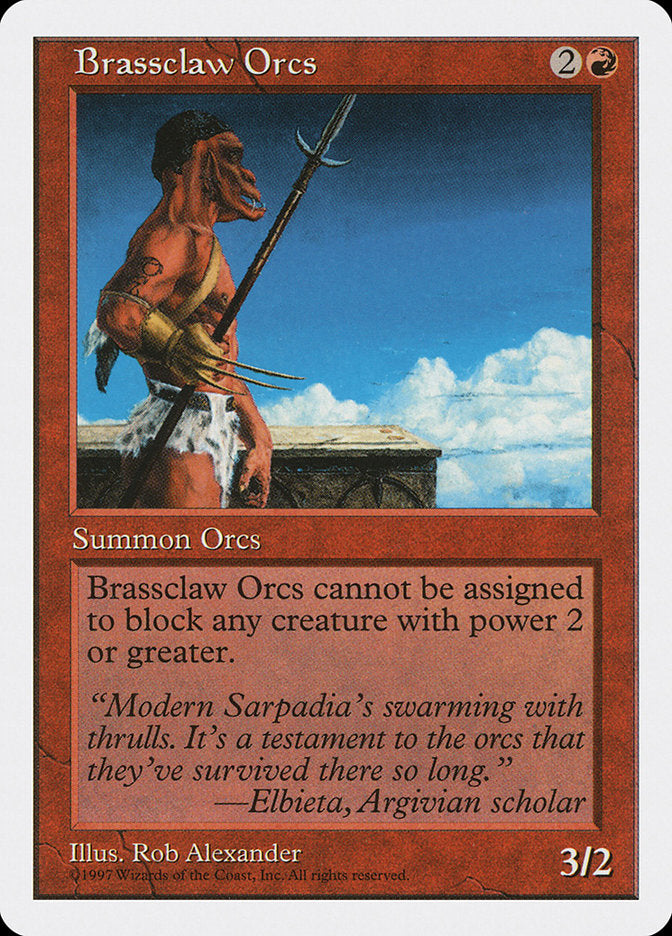 Brassclaw Orcs (213) [Fifth Edition] | Odin's Place