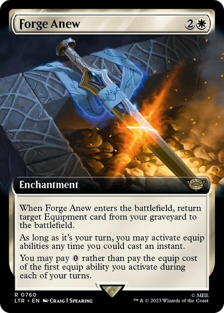Forge Anew (Extended Art) (Surge Foil) [The Lord of the Rings: Tales of Middle-Earth] | Odin's Place