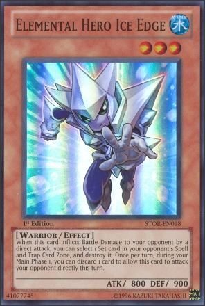 Elemental Hero Ice Edge [STOR-EN098] Super Rare | Odin's Place