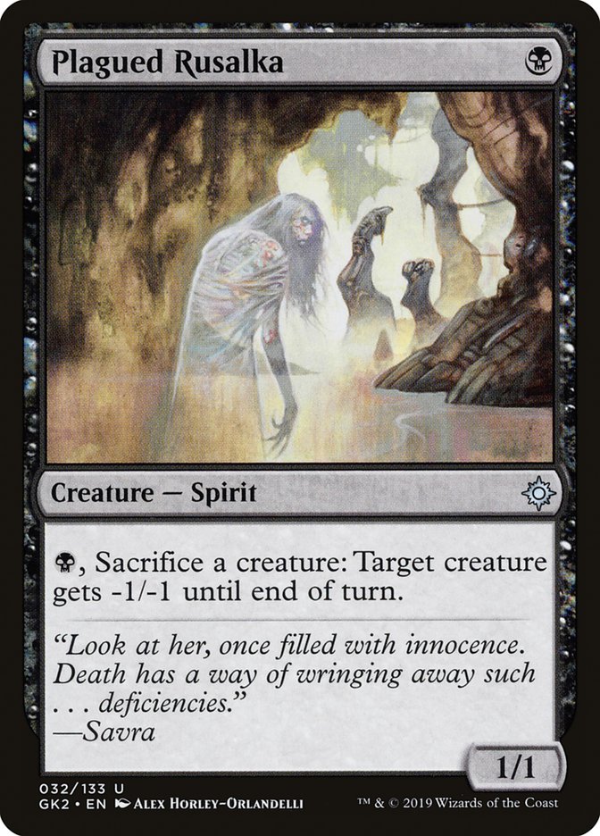 Plagued Rusalka (32) [Ravnica Allegiance Guild Kit] | Odin's Place