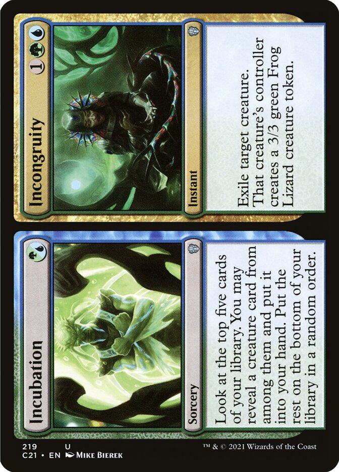 Incubation // Incongruity [Commander 2021] | Odin's Place