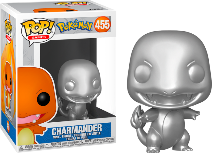FUNKO POP! Pokemon Charmander Metallic Silver | Odin's Place