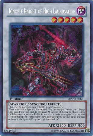 Ignoble Knight of High Laundsallyn [SHSP-EN086] Secret Rare | Odin's Place