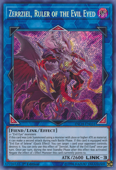 Zerrziel, Ruler of the Evil Eyed [INCH-EN031] Secret Rare | Odin's Place
