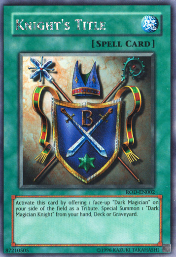 Knight's Title (Reshef of Destruction) [ROD-EN002] Secret Rare | Odin's Place