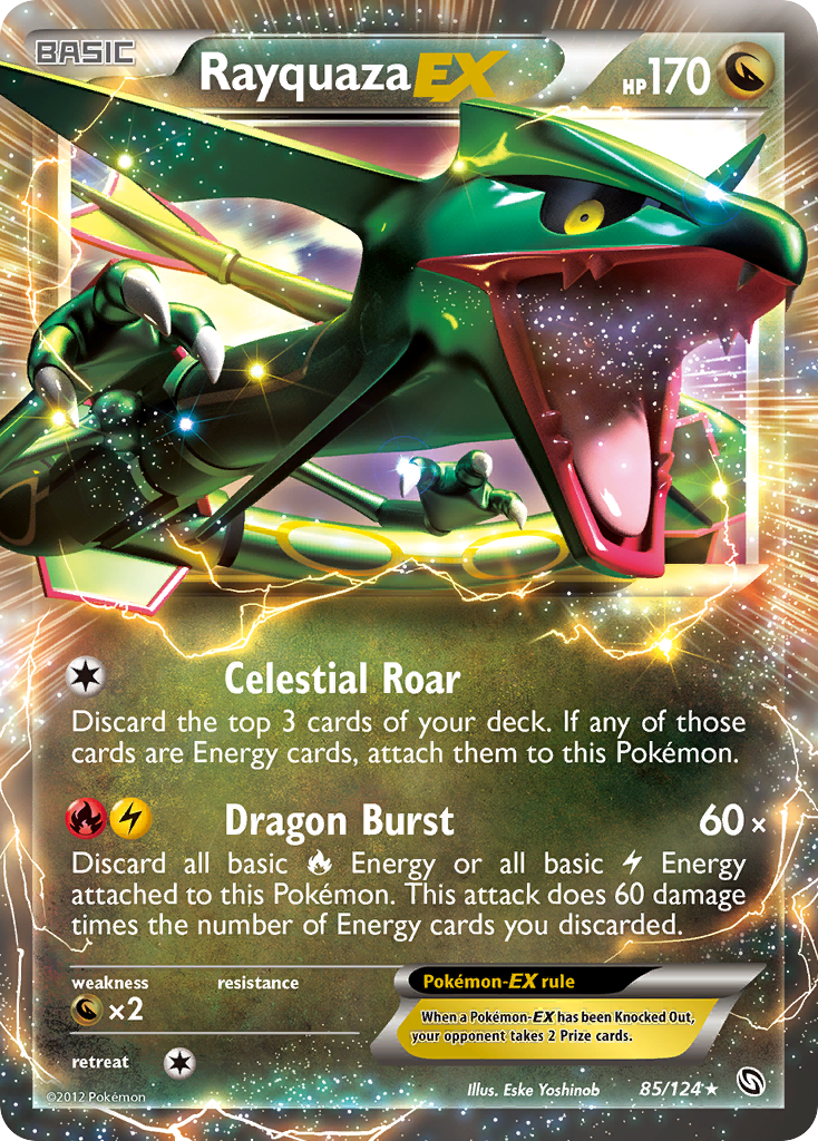 Rayquaza EX (85/124) [Black & White: Dragons Exalted] | Odin's Place