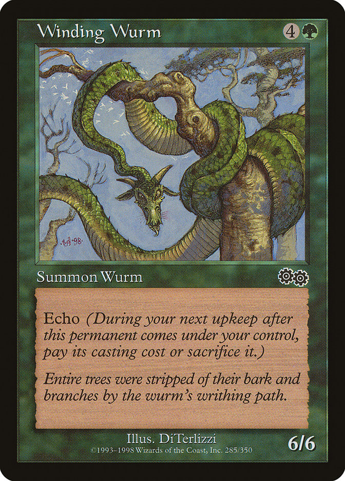 Winding Wurm (285) [Urza's Saga] | Odin's Place