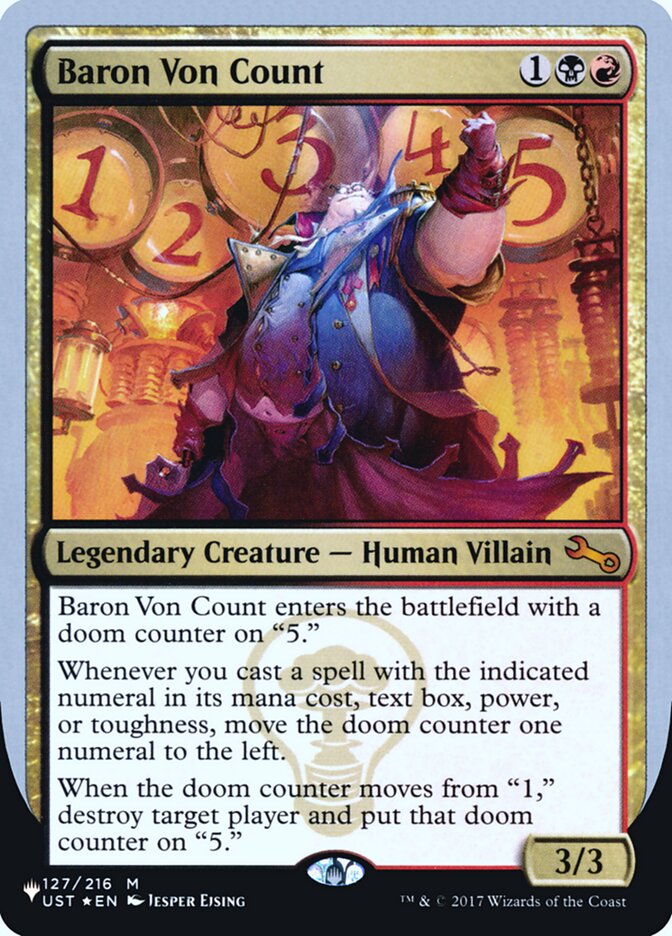 Baron Von Count (Unfinity Foil Edition) [The List] | Odin's Place