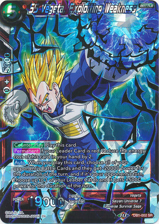 SS Vegeta, Exploiting Weakness (DB1-002) [Dragon Brawl] | Odin's Place