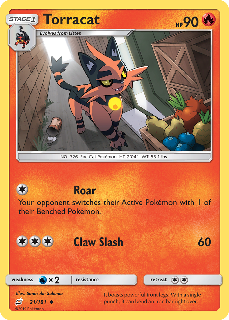 Torracat (21/181) [Sun & Moon: Team Up] | Odin's Place