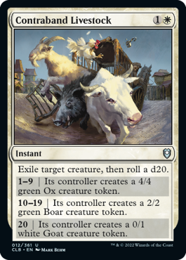 Contraband Livestock [Commander Legends: Battle for Baldur's Gate] | Odin's Place