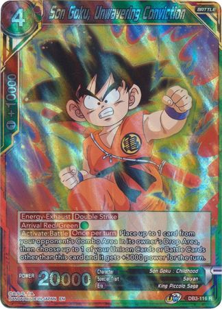 Son Goku, Unwavering Conviction (DB3-116) [Giant Force] | Odin's Place