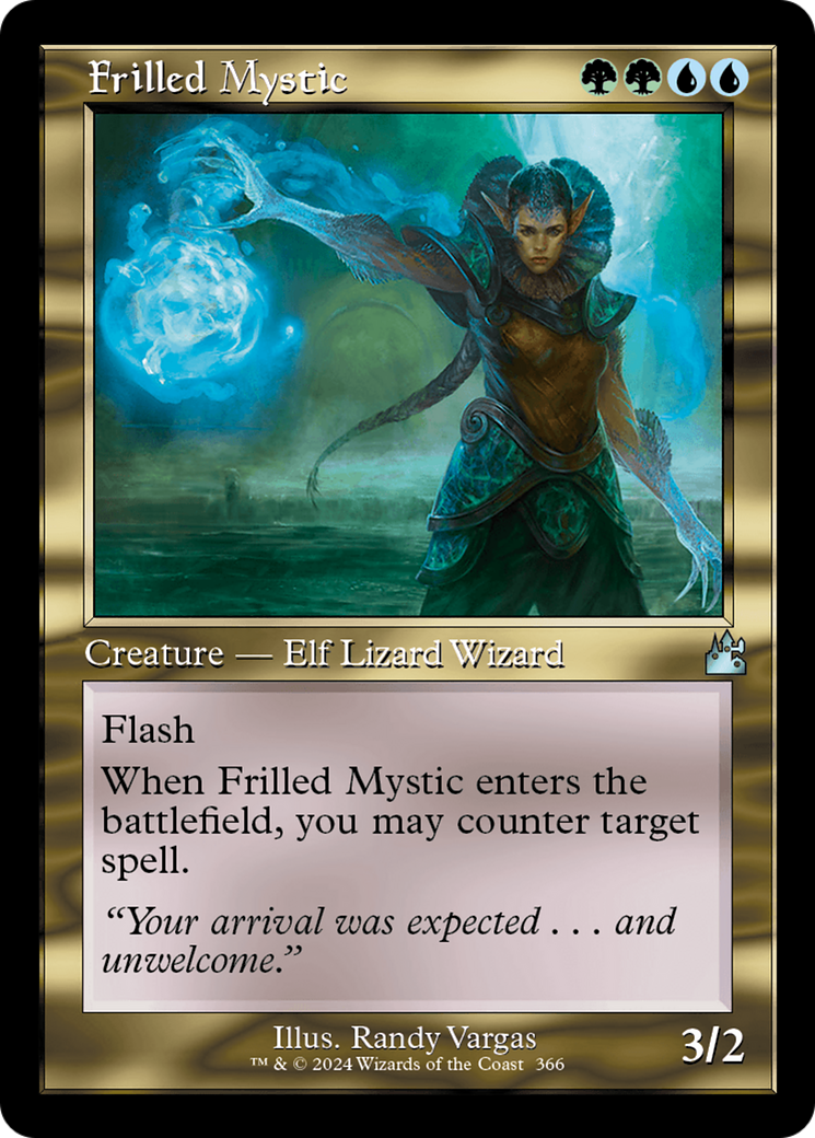 Frilled Mystic (Retro Frame) [Ravnica Remastered] | Odin's Place