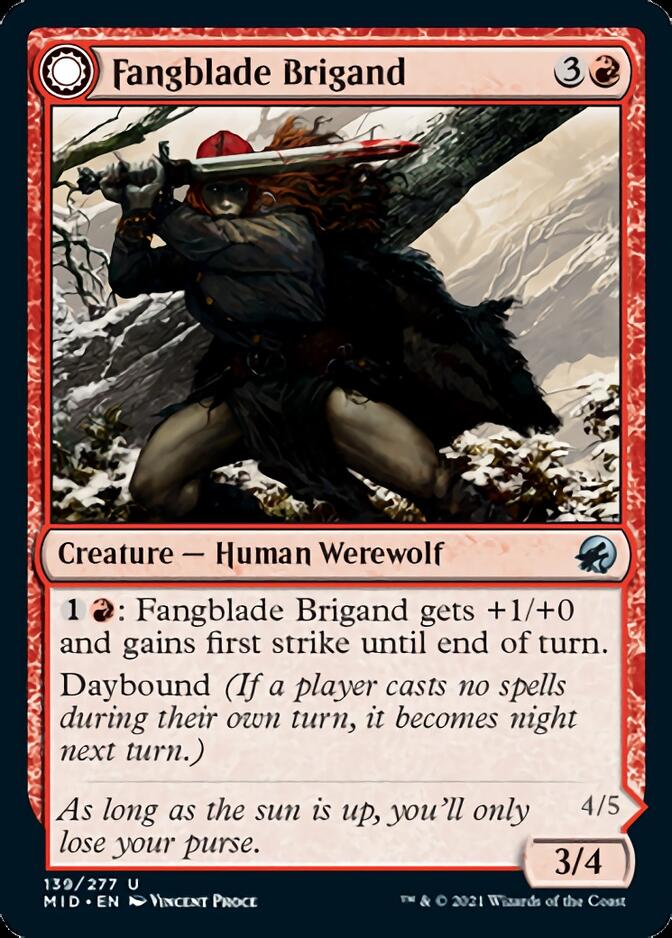Fangblade Brigand // Fangblade Eviscerator [Innistrad: Midnight Hunt] | Odin's Place