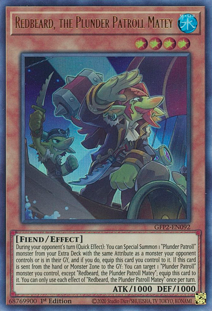 Redbeard, the Plunder Patroll Matey [GFP2-EN092] Ultra Rare | Odin's Place