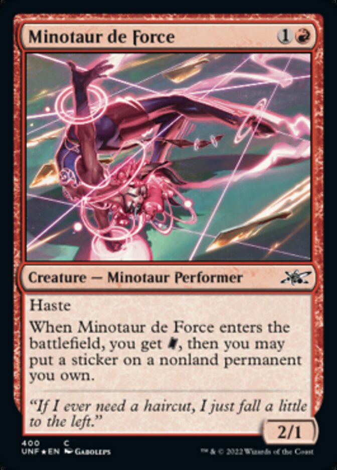 Minotaur de Force (Galaxy Foil) [Unfinity] | Odin's Place