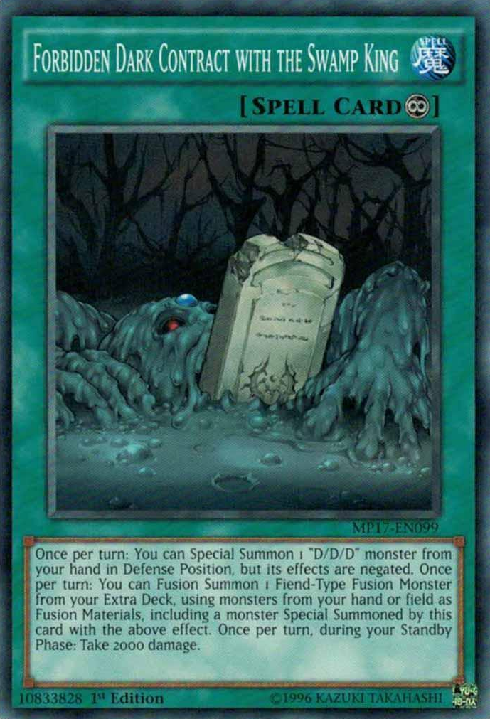 Forbidden Dark Contract with the Swamp King [MP17-EN099] Common | Odin's Place