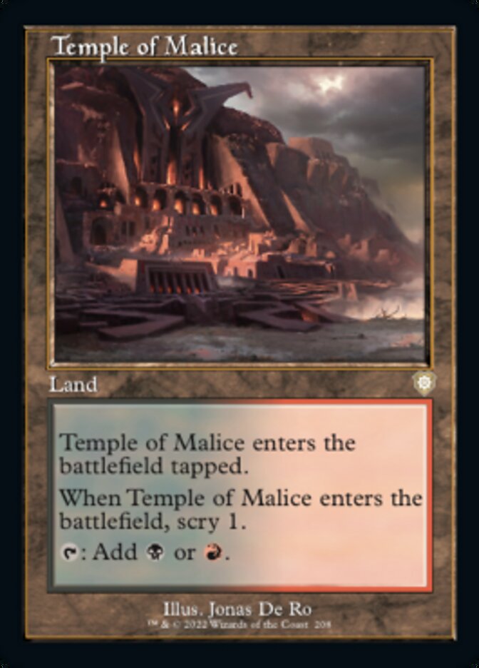 Temple of Malice (Retro) [The Brothers' War Commander] | Odin's Place