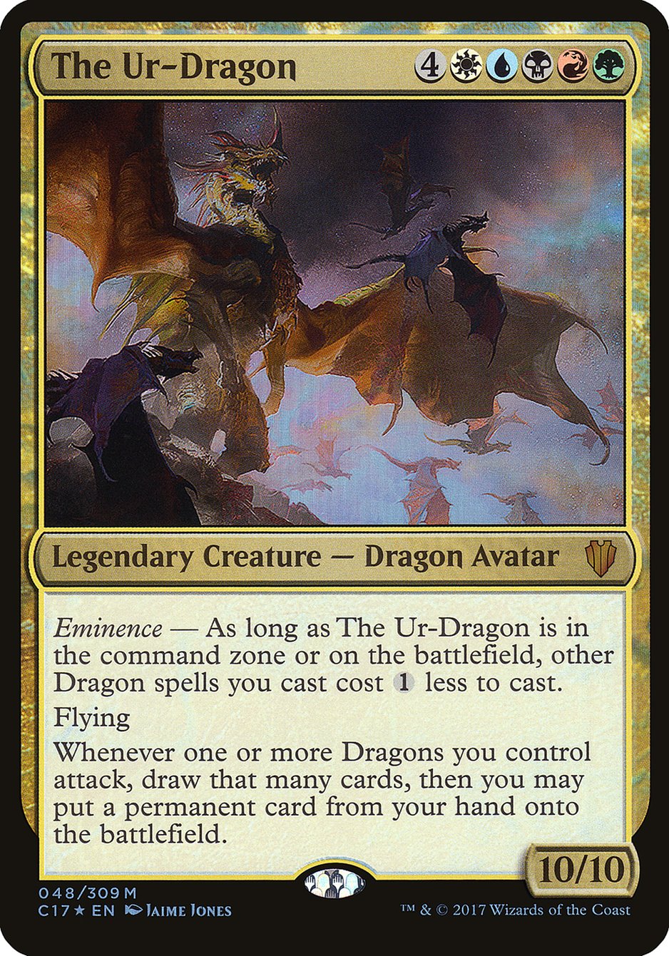 The Ur-Dragon (48) (Oversized) [Commander 2017 Oversized] | Odin's Place