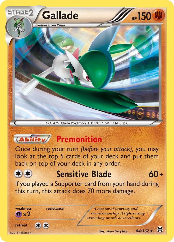 Gallade (84/162) (Cosmos Holo) (Blister Exclusive) [XY: BREAKthrough] | Odin's Place