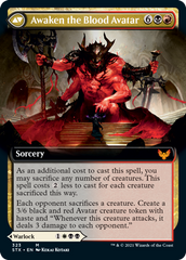 Extus, Oriq Overlord // Awaken the Blood Avatar (Extended Art) [Strixhaven: School of Mages] | Odin's Place