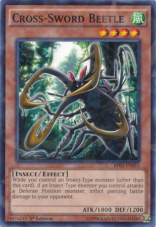 Cross-Sword Beetle [BP03-EN053] Shatterfoil Rare | Odin's Place