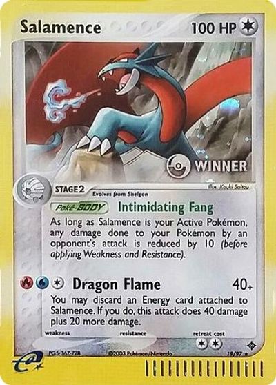 Salamence (19/97) (Winner) [League & Championship Cards] | Odin's Place