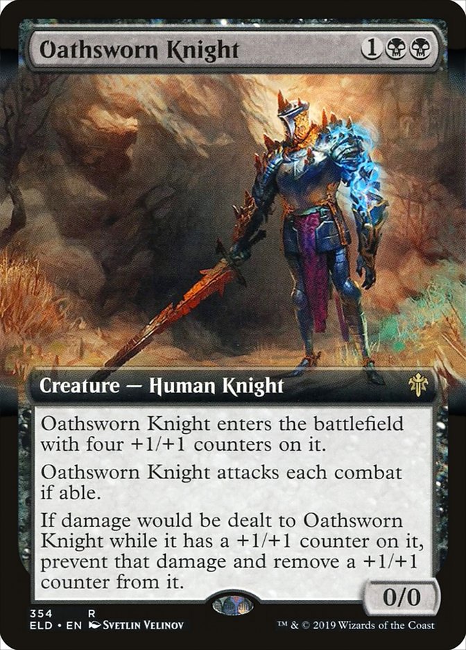 Oathsworn Knight (Extended Art) [Throne of Eldraine] | Odin's Place