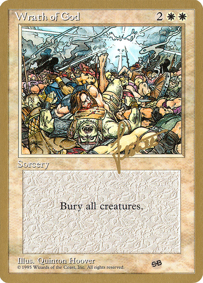 Wrath of God (Bertrand Lestree) (SB) [Pro Tour Collector Set] | Odin's Place