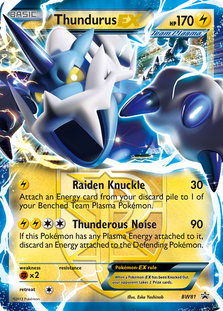 Thundurus EX (BW81) [Black & White: Black Star Promos] | Odin's Place