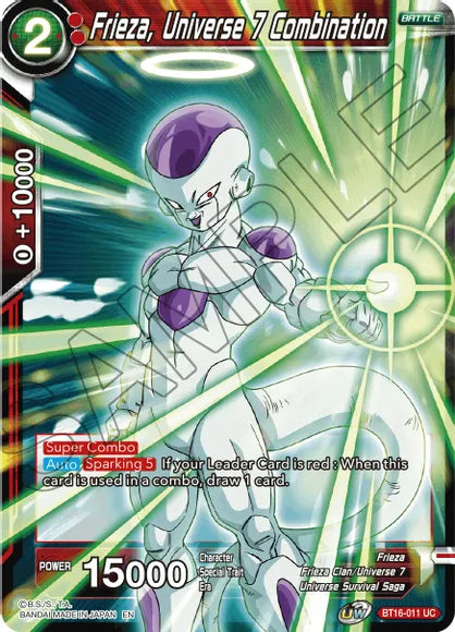 Frieza, Universe 7 Combination (BT16-011) [Realm of the Gods] | Odin's Place