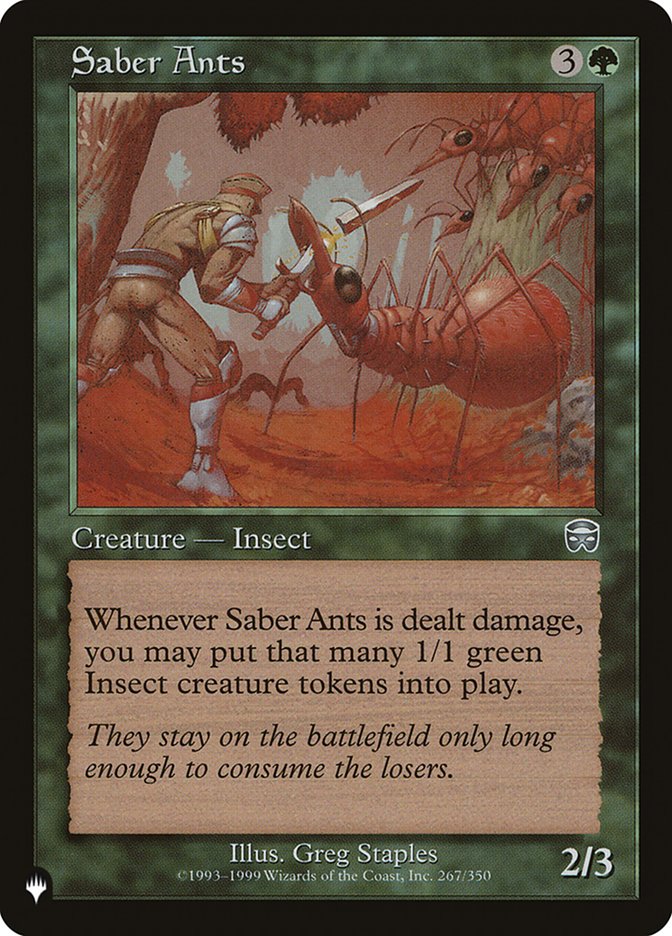 Saber Ants [The List] | Odin's Place